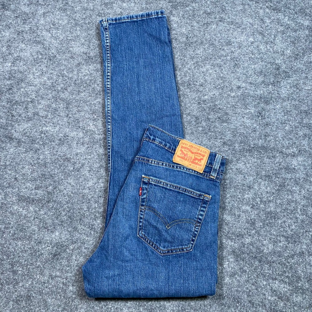 Levis 511 Slim Fit Mens Jeans 34x32 Medium Wash Blue Denim (Meas 33x29)